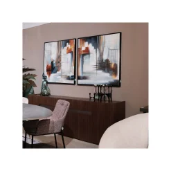 KARE Design Peinture Visione Front 100x100cm ^ Tableau