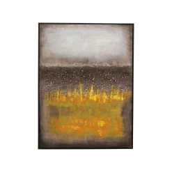 KARE Design Peinture Vista 90x120cm Jaune ^ Tableau