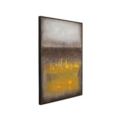 KARE Design Peinture Vista 90x120cm Jaune ^ Tableau