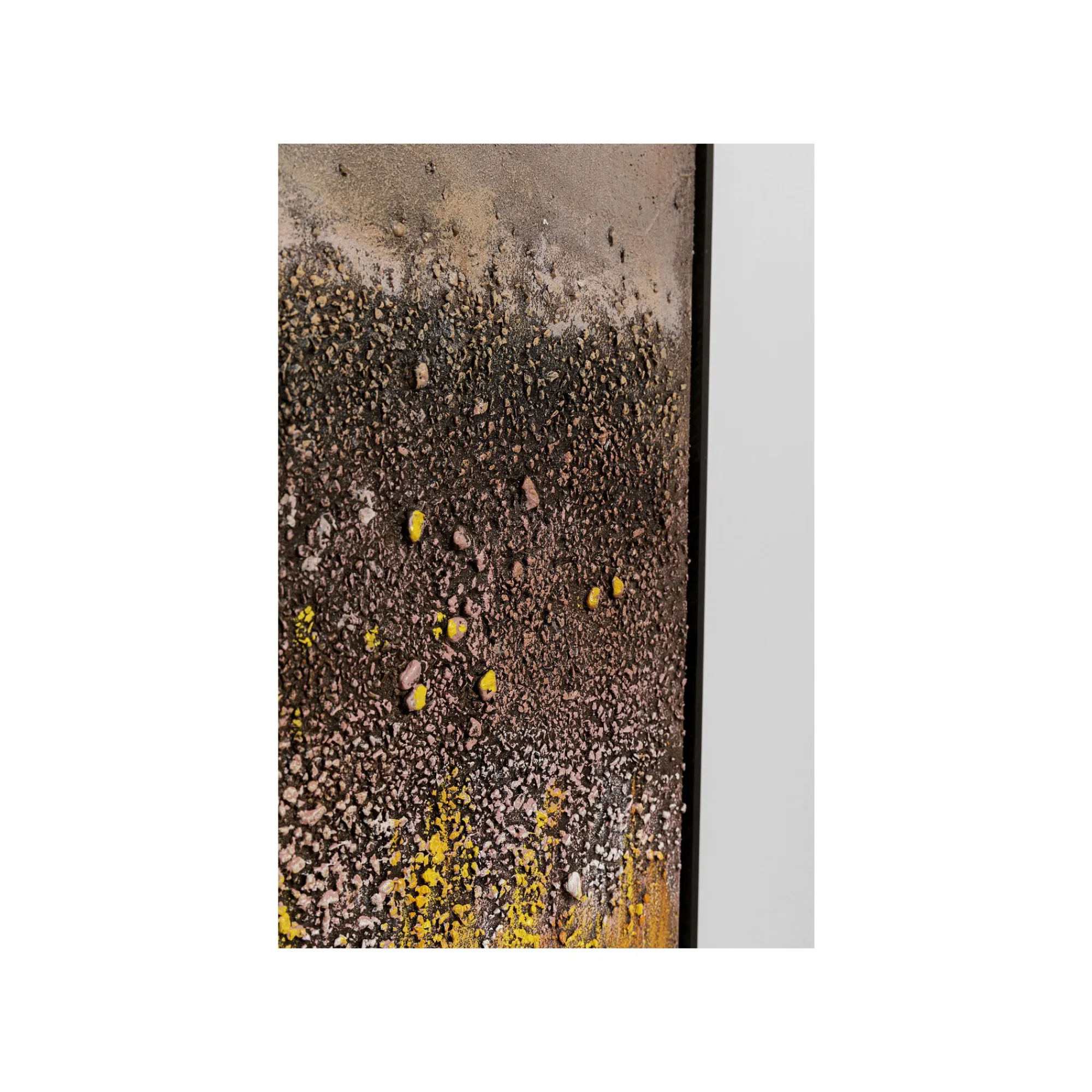 KARE Design Peinture Vista 90x120cm Jaune ^ Tableau