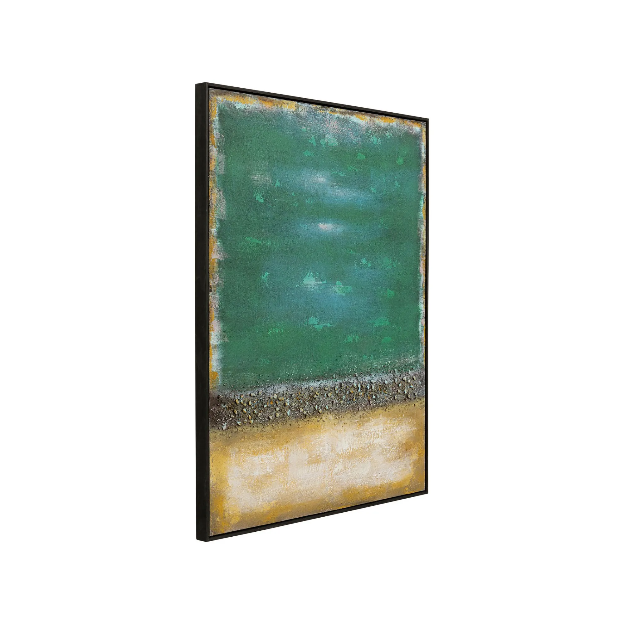 KARE Design Peinture Vista 90x120cm Verte ^ Tableau