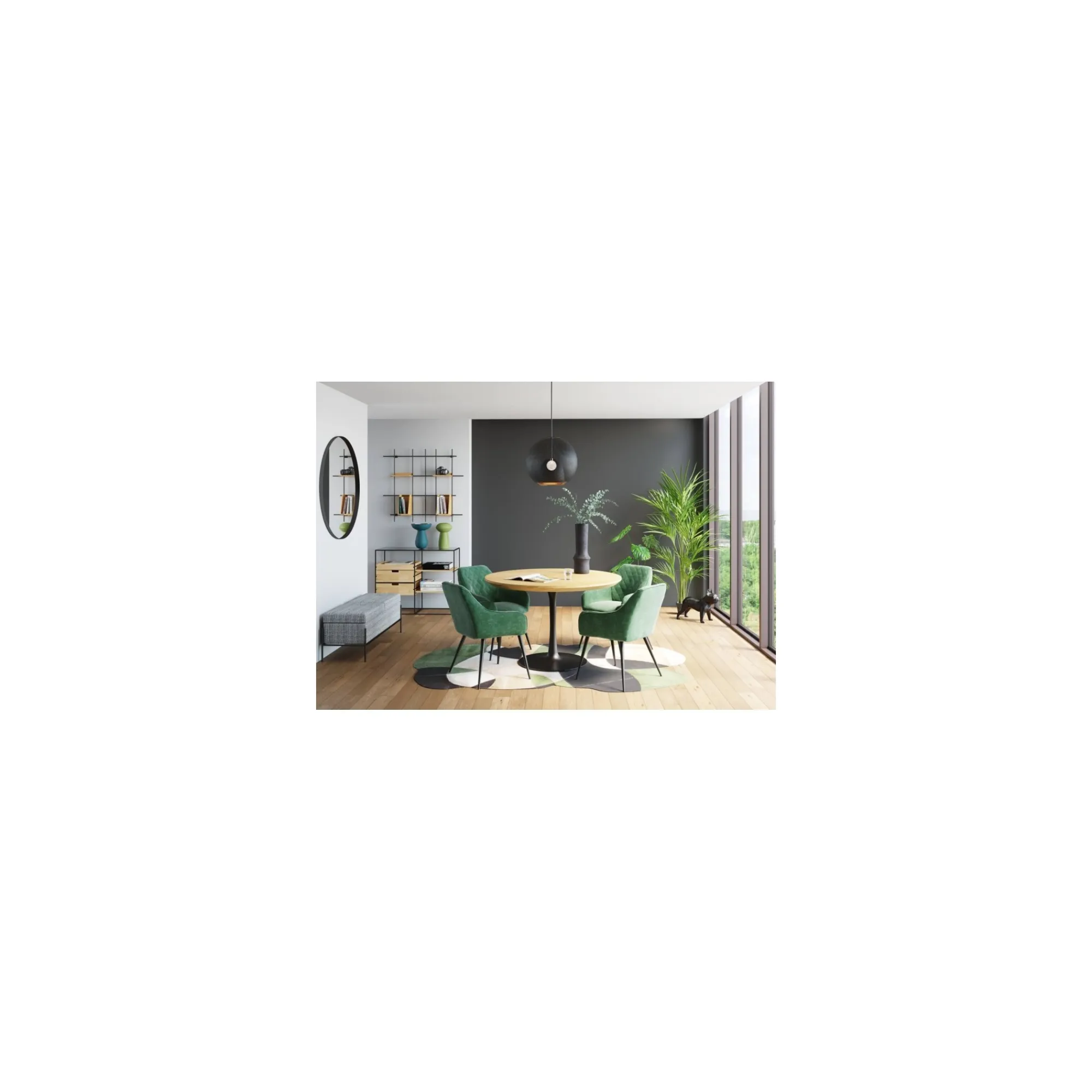 KARE Design Plateau De Table Invitation Rond Chêne ^ Table
