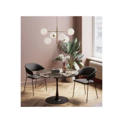 KARE Design Plateau De Table Schickeria Effet Marbre Noir ^ Table