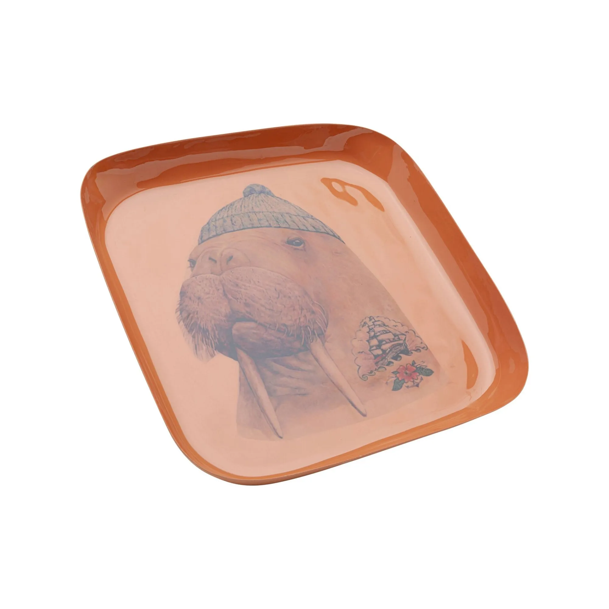 KARE Design Plateau Ego Orange Morse ^ Vaisselle