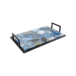 KARE Design Plateau Francis Bleu 43x33cm ^ Vaisselle