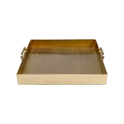 KARE Design Plateau Serpent Doré 42x41cm ^ Vaisselle