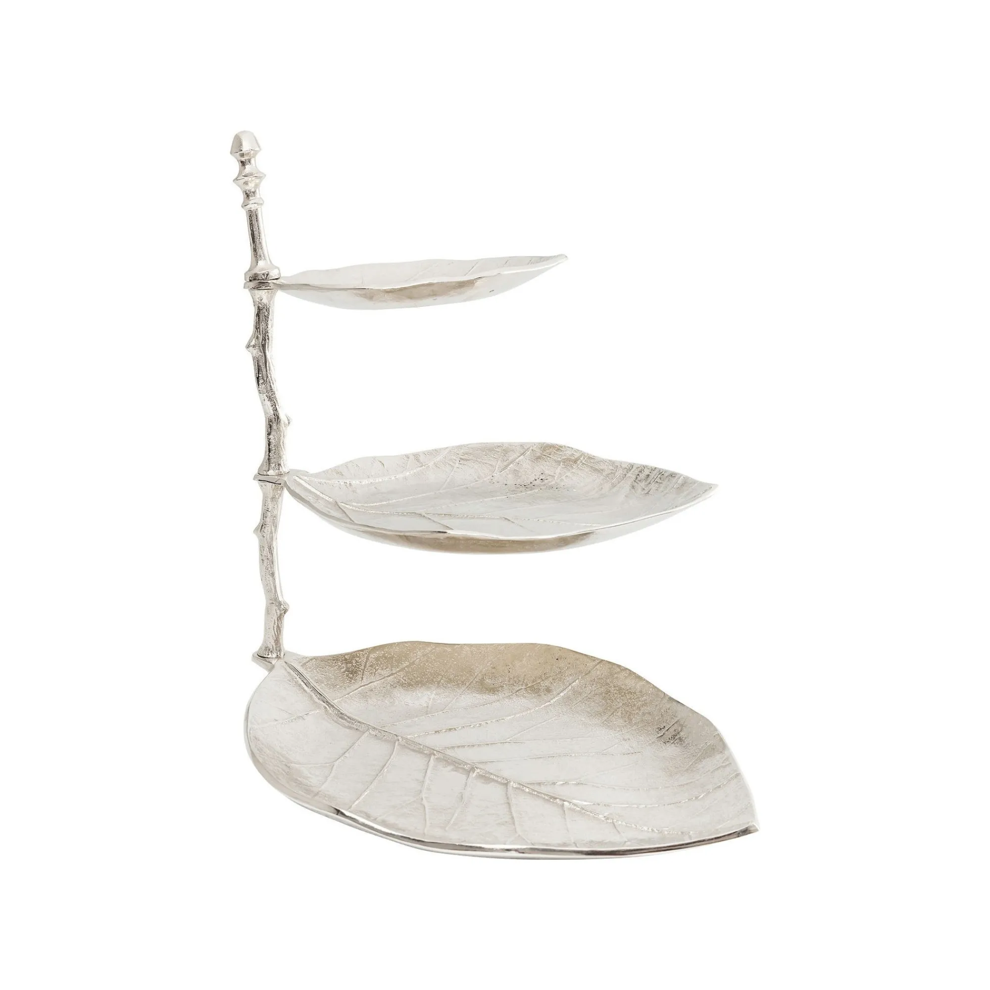 KARE Design Porte-bijoux Feuilles Argentées 45cm ^ Déco