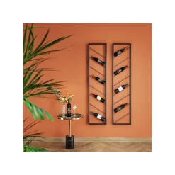 KARE Design Porte-bouteilles Mural Bistro Uno 160cm ^ Portebouteilles