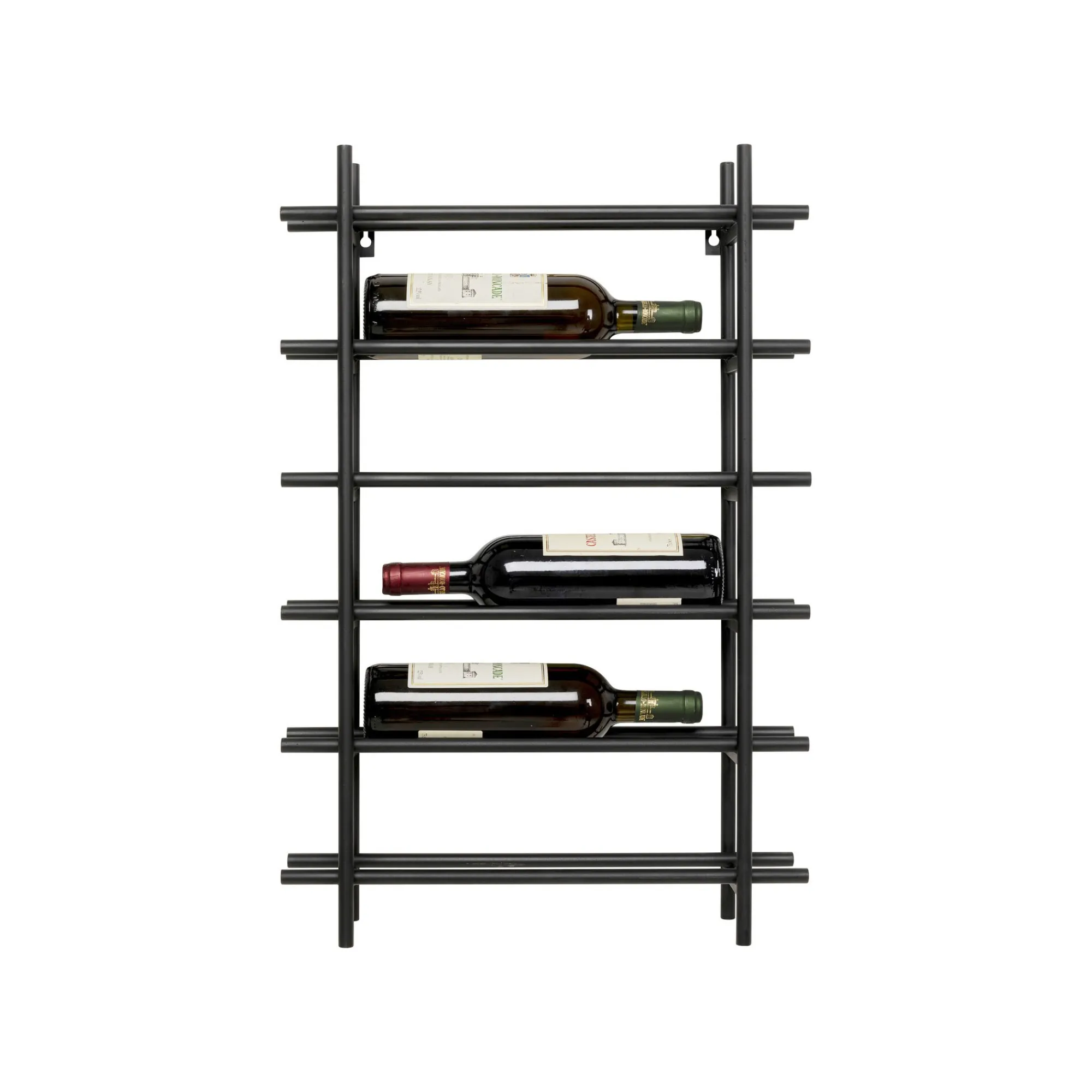 KARE Design Porte-bouteilles Mural Cape Town 68cm Noir ^ Portebouteilles