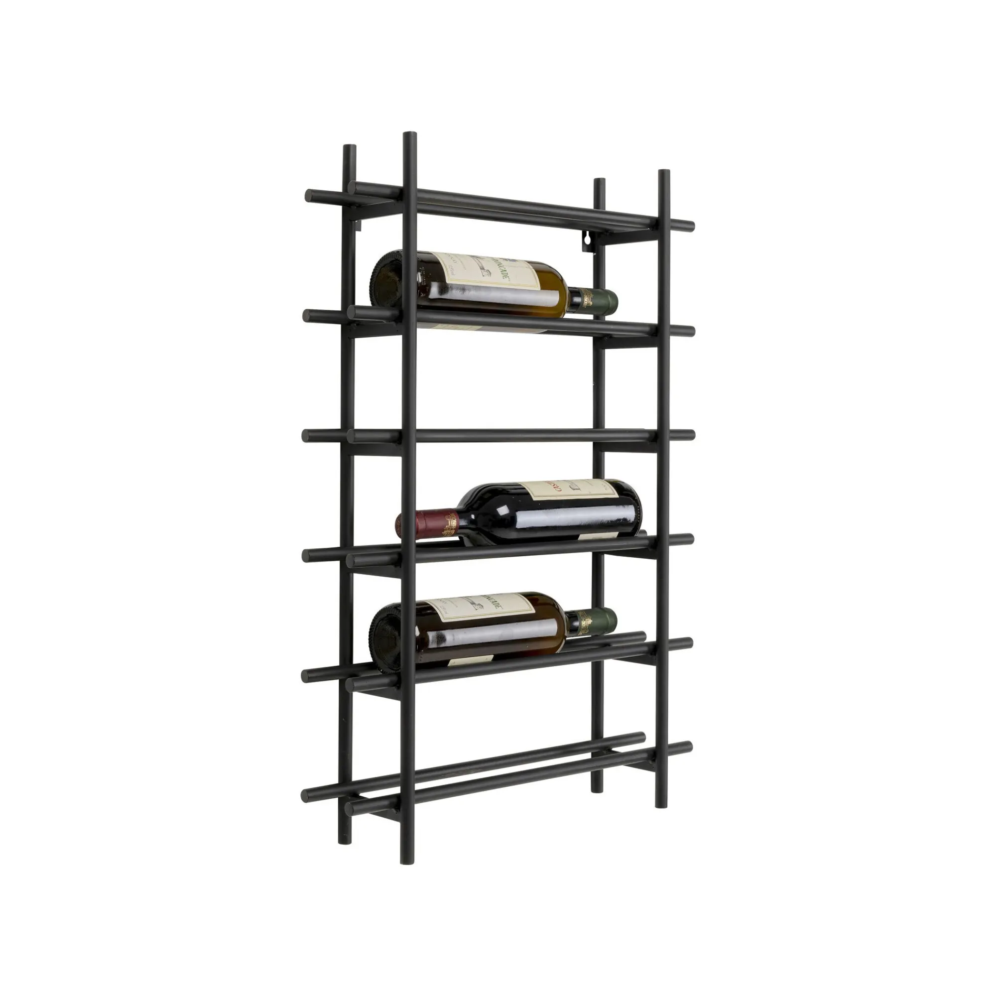 KARE Design Porte-bouteilles Mural Cape Town 68cm Noir ^ Portebouteilles