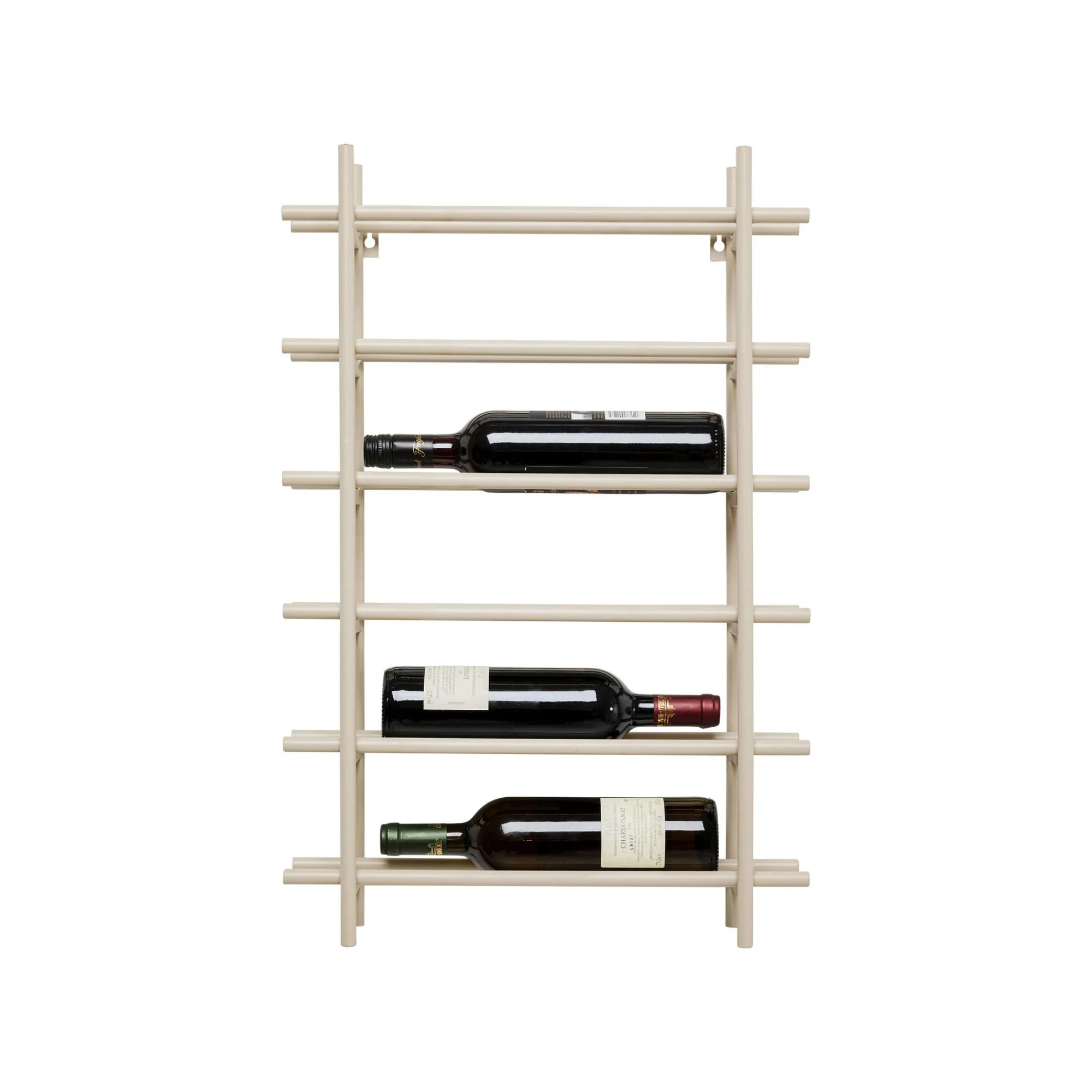 KARE Design Porte-bouteilles Mural Cape Town 68cm Beige ^ Portebouteilles