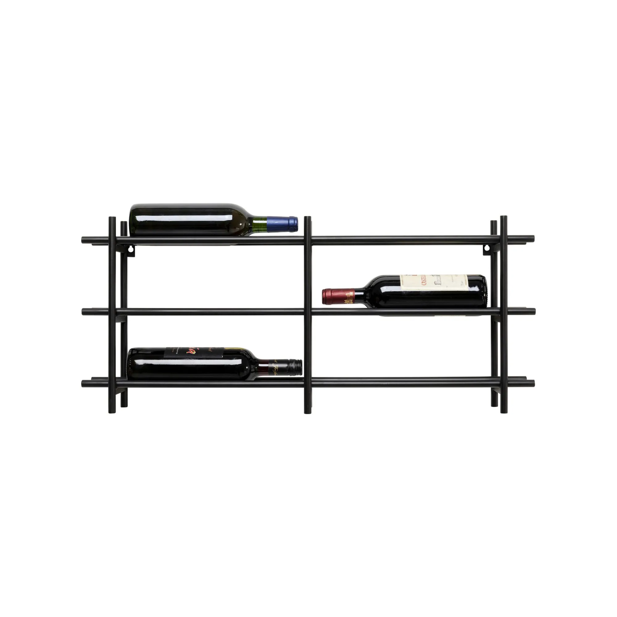 KARE Design Porte-bouteilles Mural Cape Town Noir 34cm ^ Portebouteilles