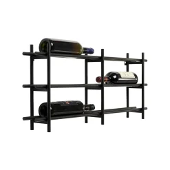 KARE Design Porte-bouteilles Mural Cape Town Noir 34cm ^ Portebouteilles