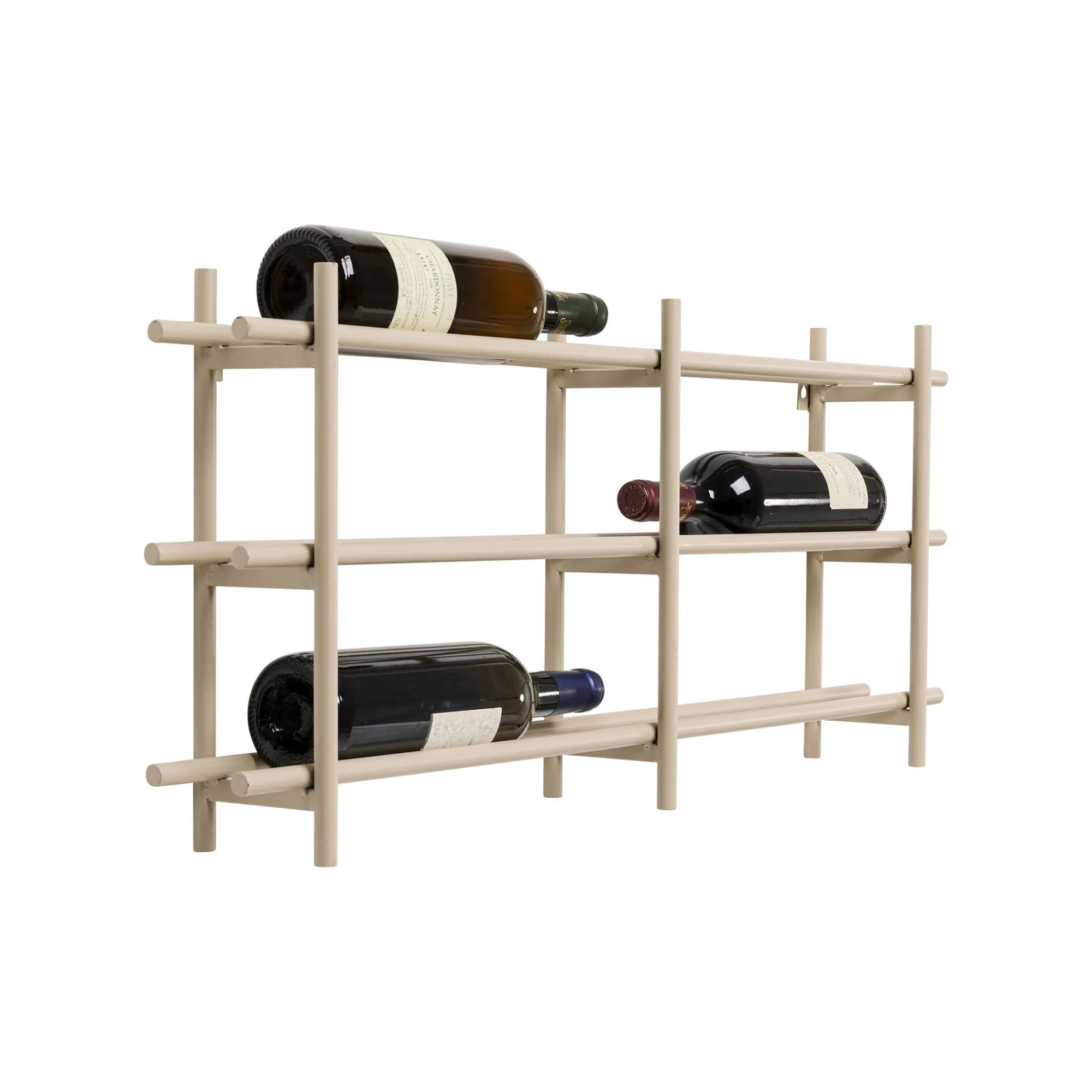 KARE Design Porte-bouteilles Mural Cape Town Beige 34cm ^ Portebouteilles