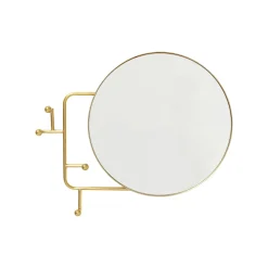 KARE Design Portemanteau Miroir Tristan 65cm Doré ^ Portemanteau|Miroir