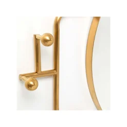 KARE Design Portemanteau Miroir Tristan 65cm Doré ^ Portemanteau|Miroir
