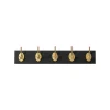 KARE Design Portemanteau Mural Classico 60cm Noir Et Doré ^ Portemanteau