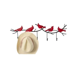 KARE Design Portemanteau Mural Oiseaux Rouges 72cm ^ Portemanteau