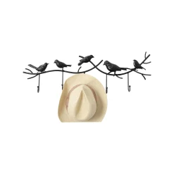 KARE Design Portemanteau Mural Oiseaux Noirs 71cm ^ Portemanteau