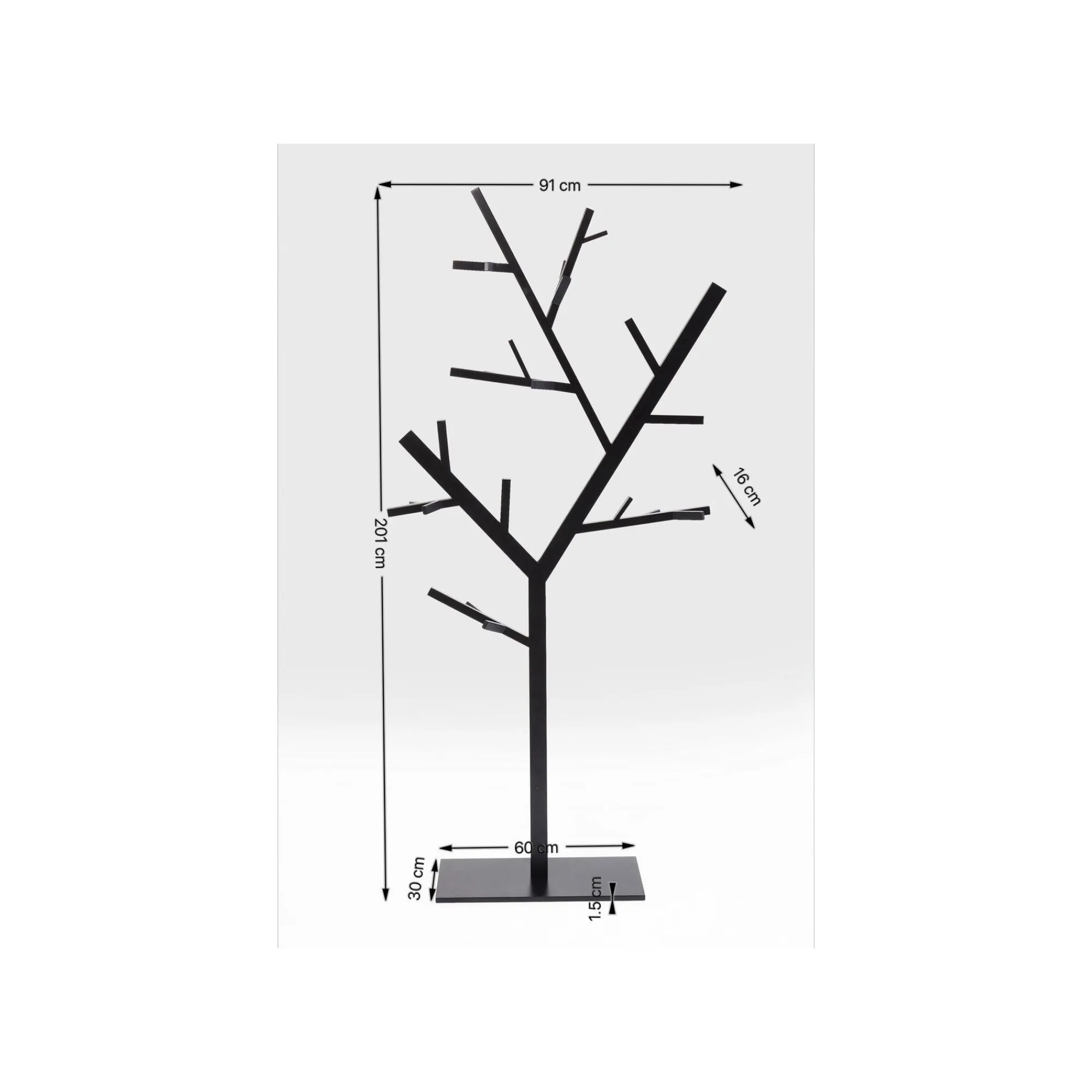 KARE Design Portemanteau Technical Tree 201cm Noir ^ Portemanteau