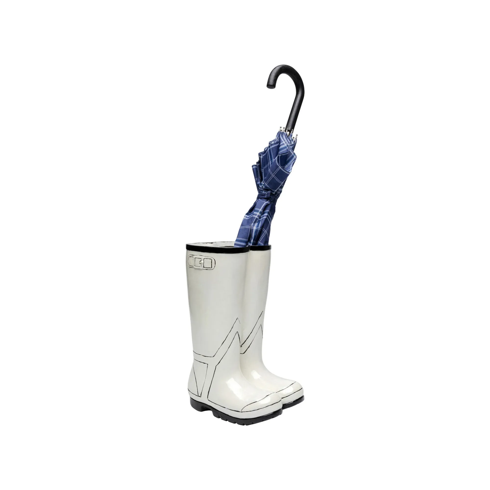 KARE Design Porte-parapluies Bottes Blanches ^ Porteparapluies