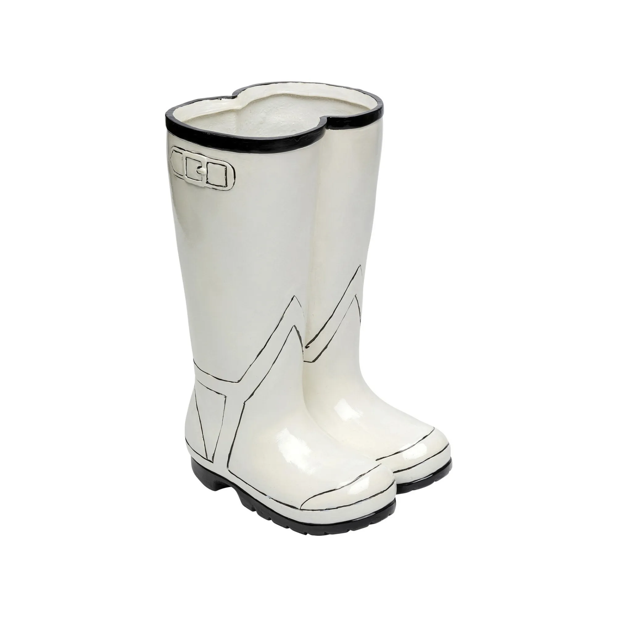 KARE Design Porte-parapluies Bottes Blanches ^ Porteparapluies
