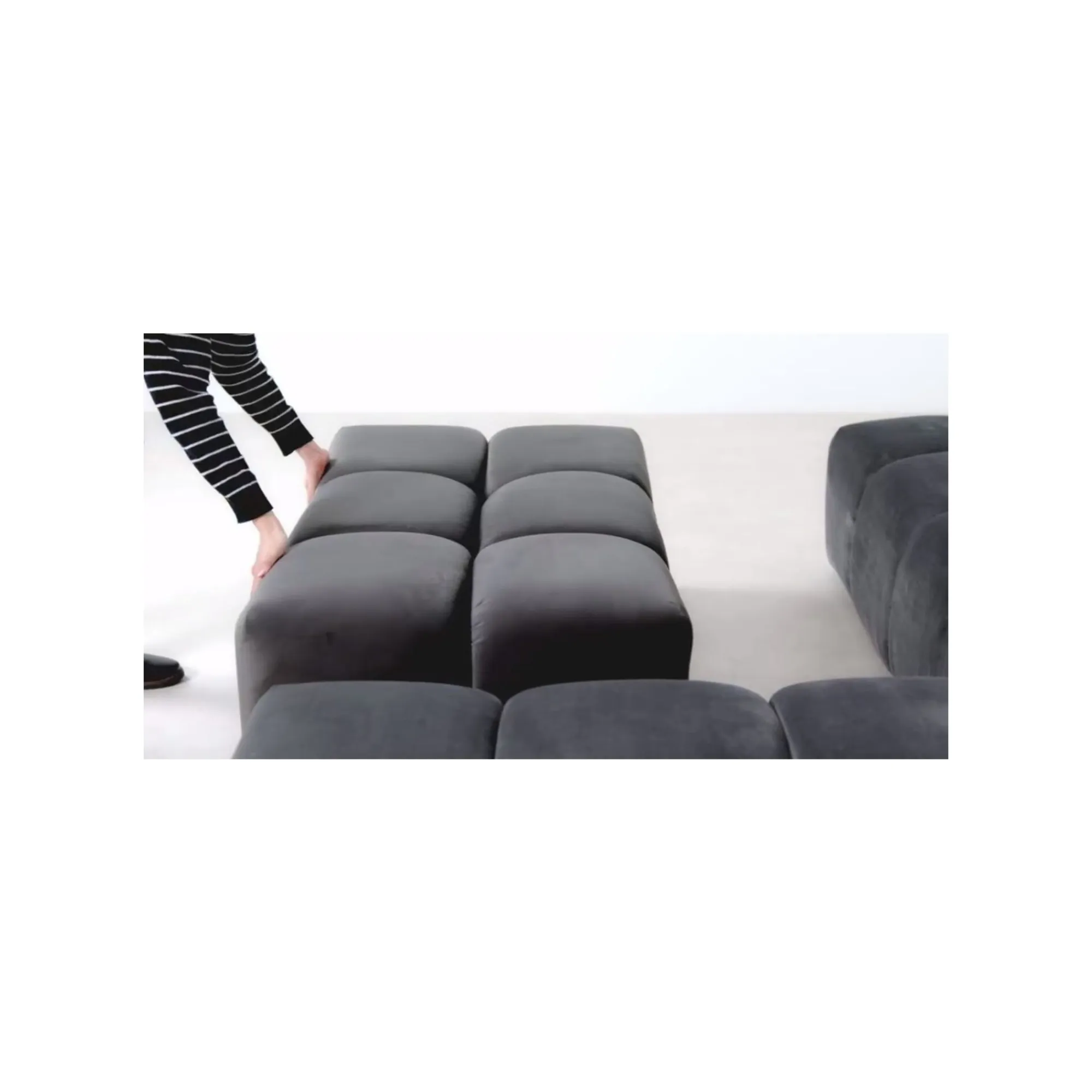 KARE Design Pouf Belami Gris ^ Tabouret & Pouf