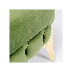 KARE Design Pouf Bellissima Velours Vert ^ Tabouret & Pouf