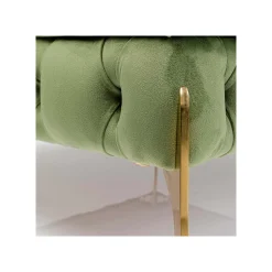 KARE Design Pouf Bellissima Velours Vert ^ Tabouret & Pouf