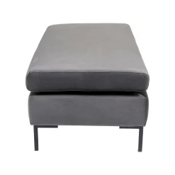 KARE Design Pouf Gianna Velours Gris ^ Tabouret & Pouf