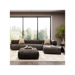 KARE Design Repose-pieds Bow Noir Et Blanc ^ Tabouret & Pouf