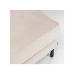 KARE Design Repose-pieds Discovery Velours Crème ^ Tabouret & Pouf