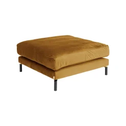 KARE Design Repose-pieds Discovery Velours Ocre ^ Tabouret & Pouf