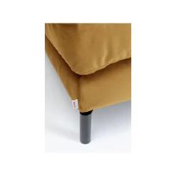 KARE Design Repose-pieds Discovery Velours Ocre ^ Tabouret & Pouf