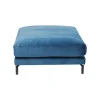 KARE Design Repose-pieds Lullaby Velours Bleu Pétrole ^ Tabouret & Pouf