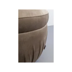 KARE Design Repose-pieds Nube Velours Gris ^ Tabouret & Pouf