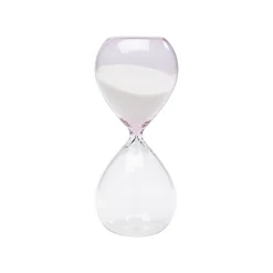 KARE Design Sablier Timer Transparent Et Blanc 17cm ^ Déco