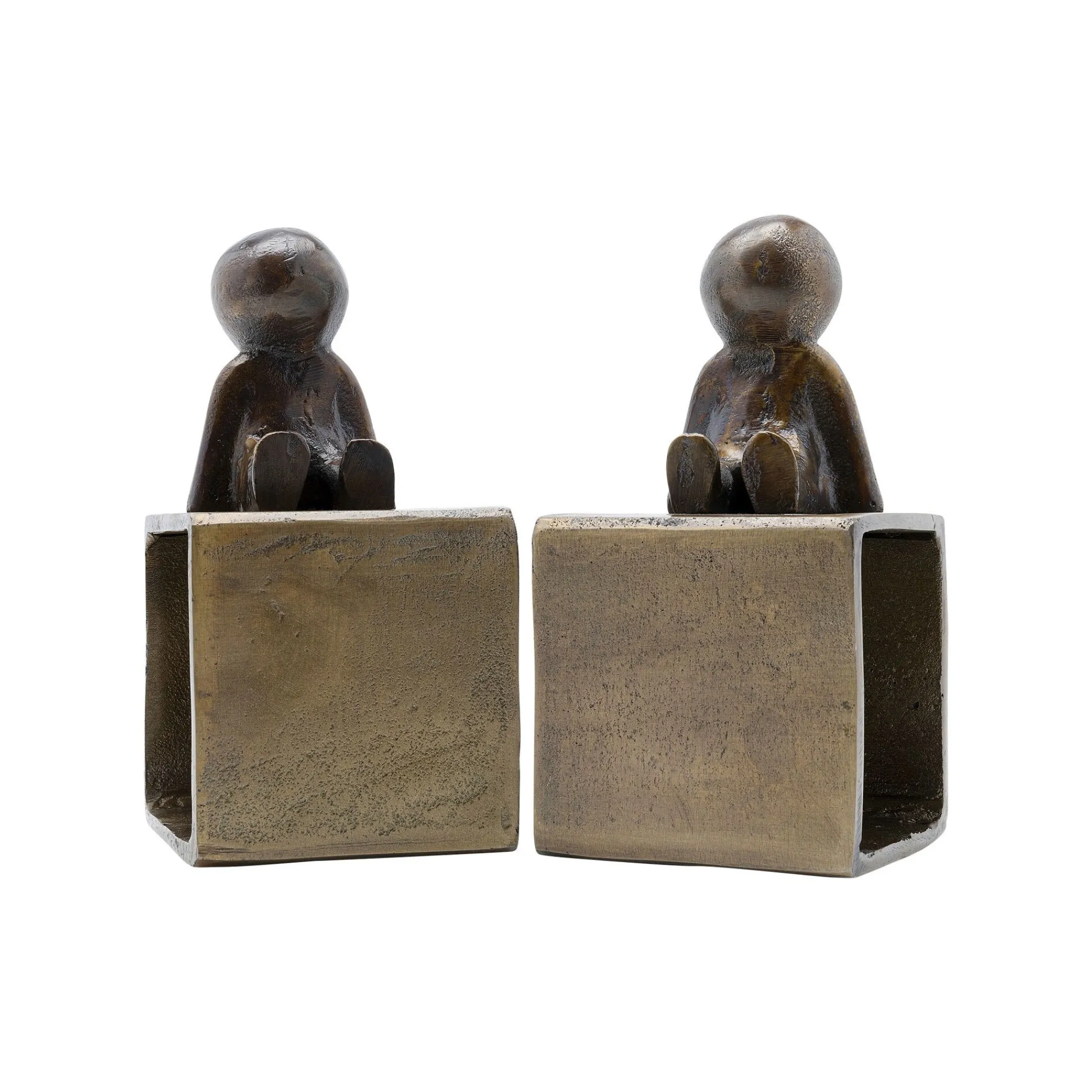 KARE Design Serre-livres Bonhommes Assis Set De 2 ^ Serrelivres