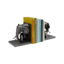 KARE Design Serre-livres Famille éléphants Set De 2 ^ Serrelivres