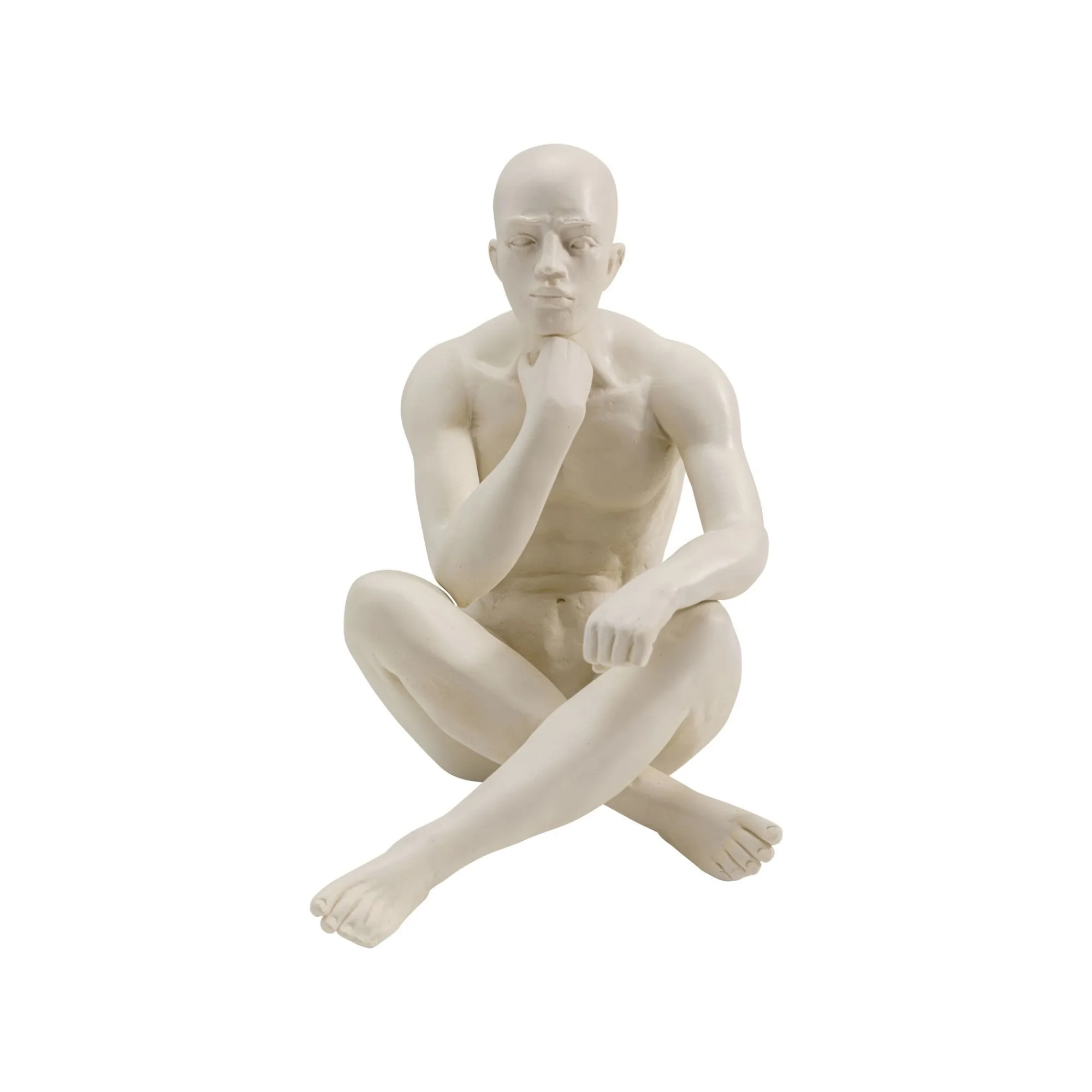 KARE Design Serre-livres Hommes Assis Blancs Set De 2 ^ Serrelivres