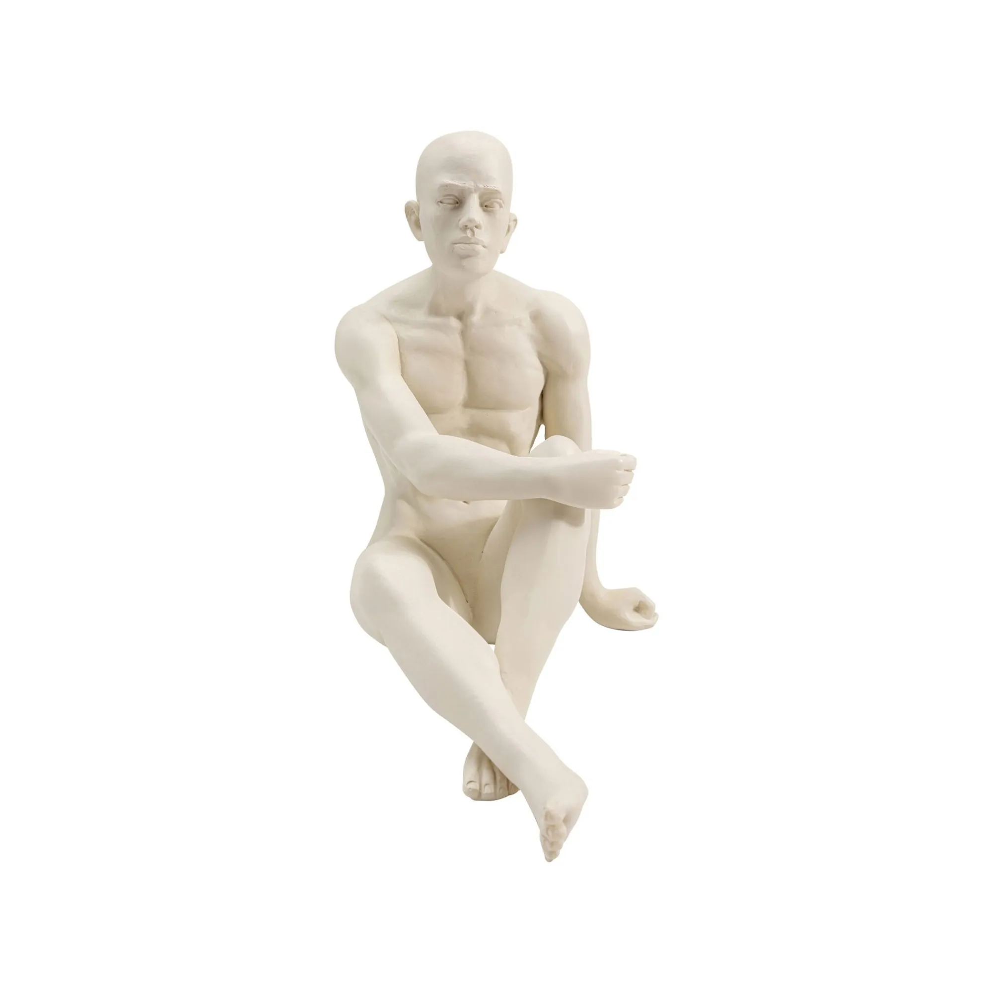 KARE Design Serre-livres Hommes Assis Blancs Set De 2 ^ Serrelivres