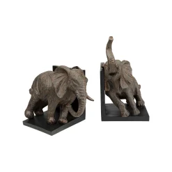 KARE Design Serre-livres éléphants 25cm Set De 2 ^ Serrelivres