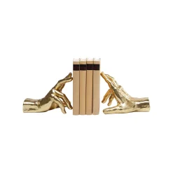 KARE Design Serre-livres Mains Dorées Set De 2 ^ Serrelivres