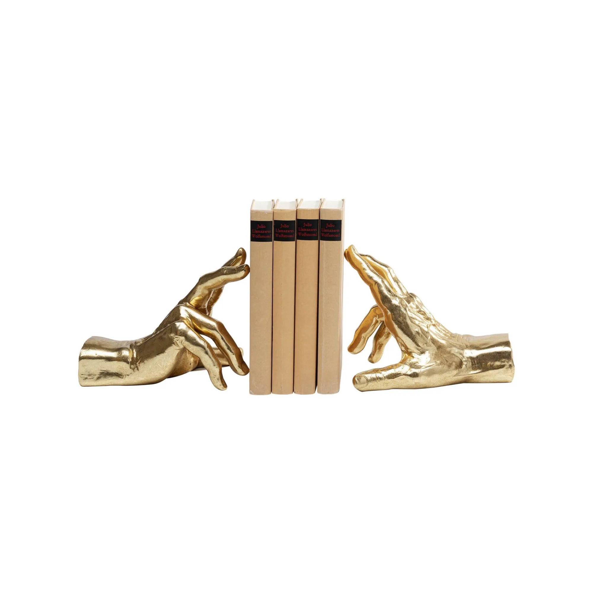 KARE Design Serre-livres Mains Dorées Set De 2 ^ Serrelivres