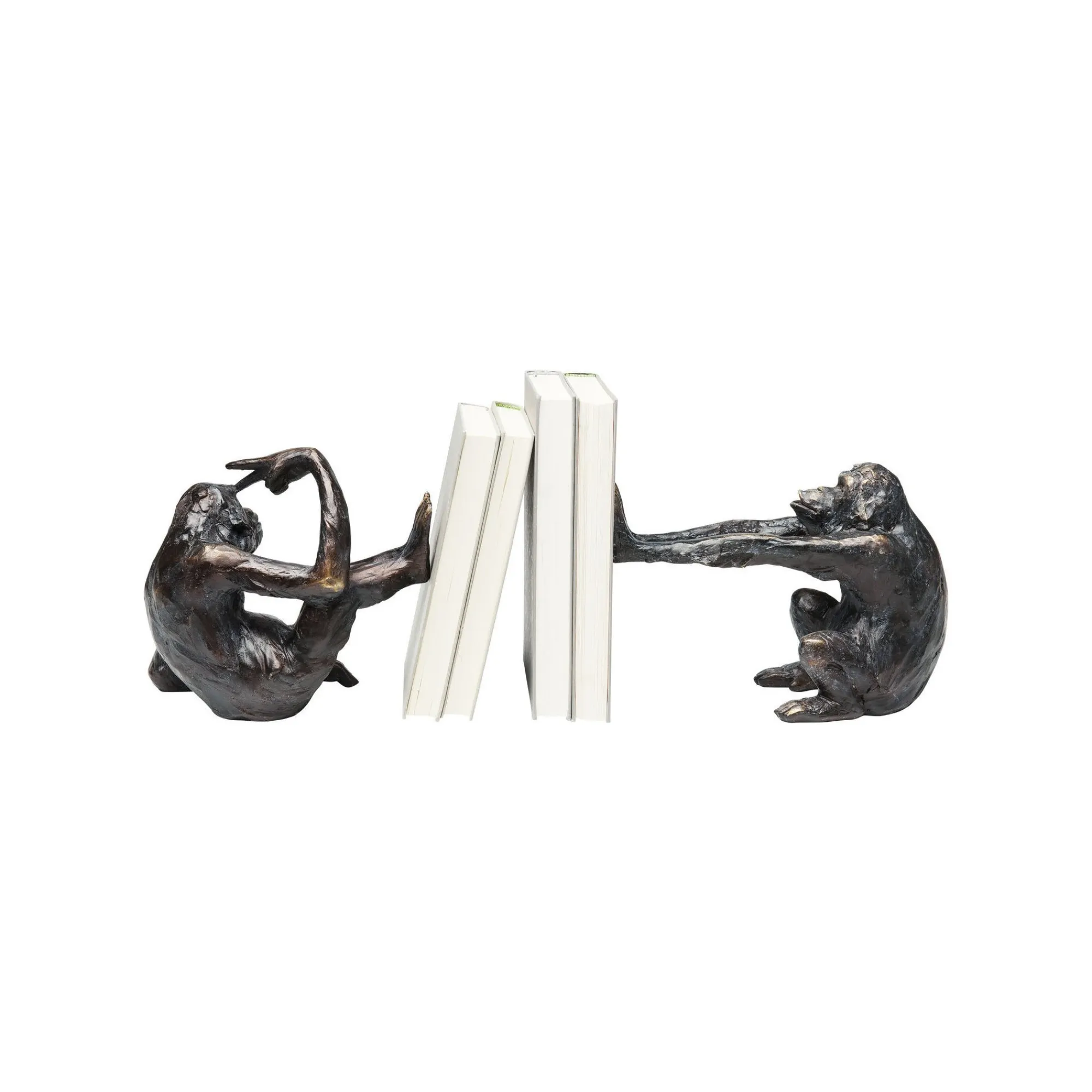 KARE Design Serre-livres Singes Set De 2 ^ Serrelivres