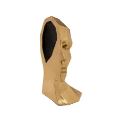 KARE Design Serre-livres Visage Doré Set De 2 ^ Serrelivres