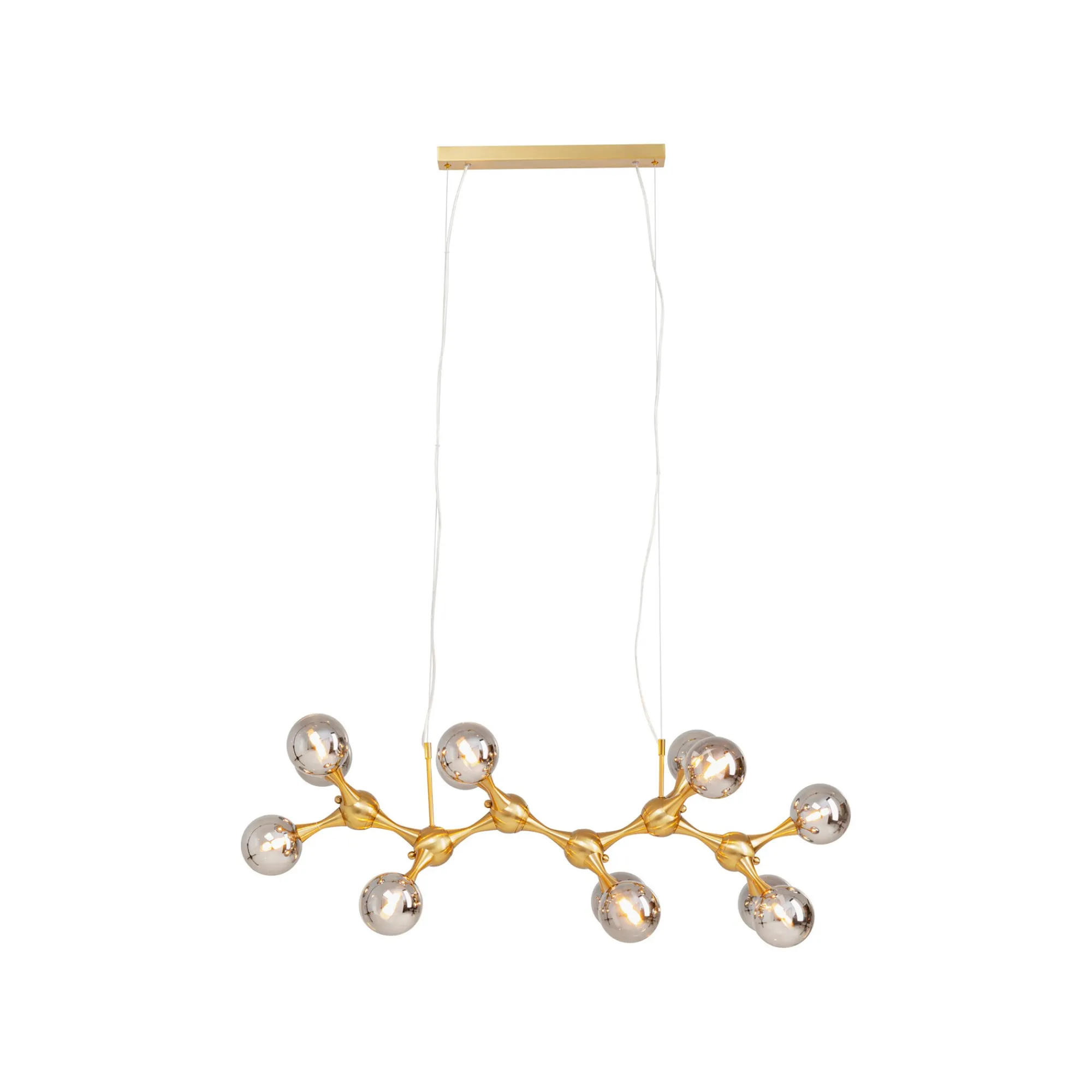 KARE Design Suspension Atomic Balls 190cm Dorée ^ Lustre & Suspension