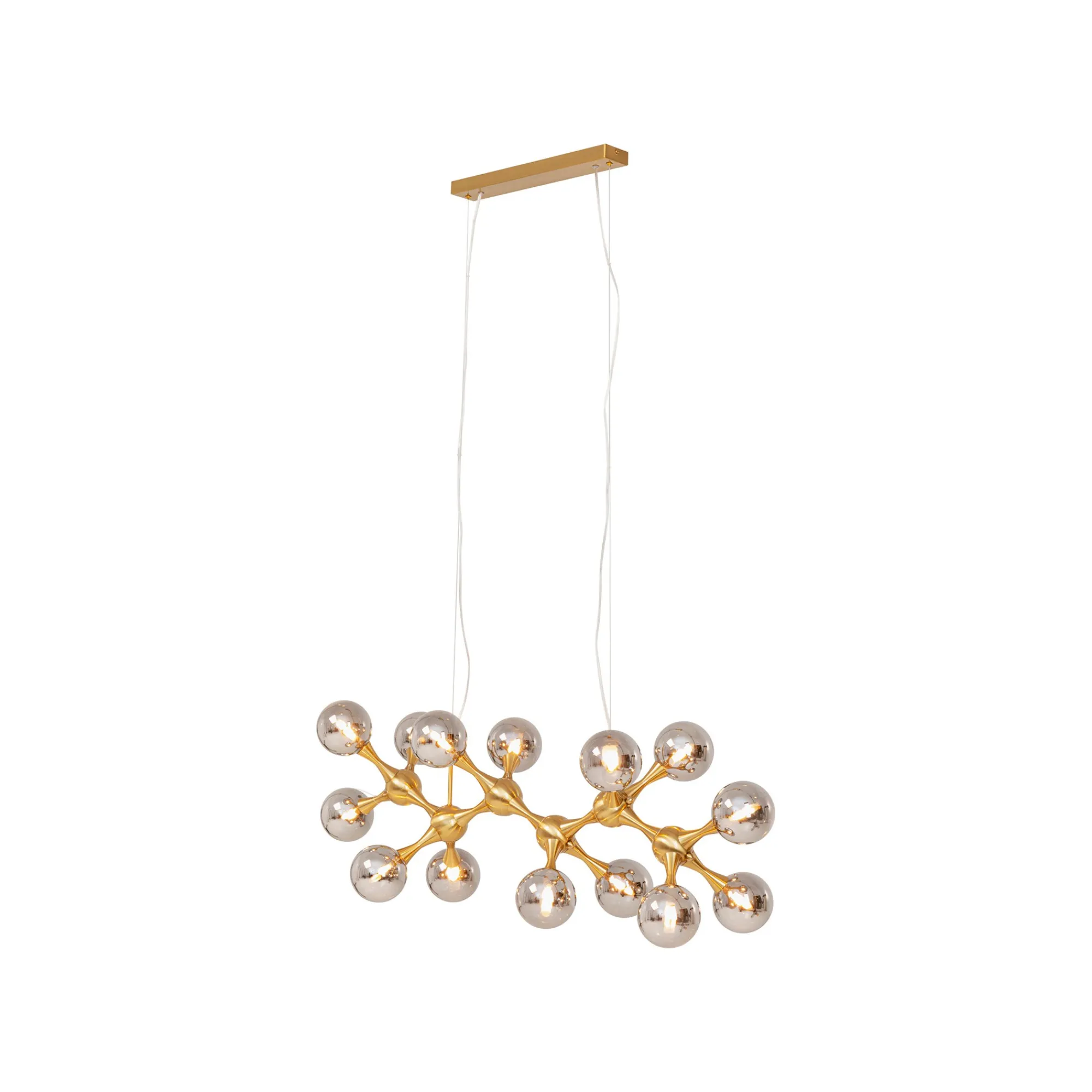 KARE Design Suspension Atomic Balls 190cm Dorée ^ Lustre & Suspension