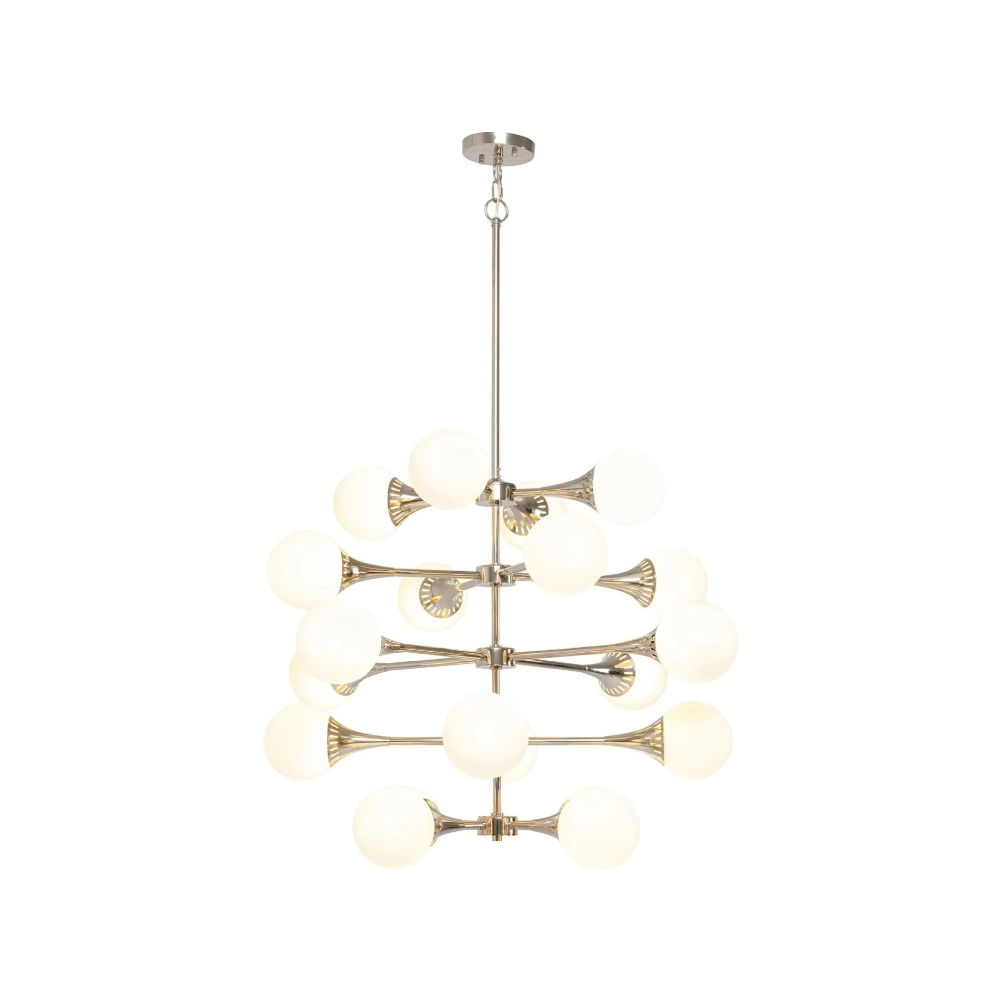 KARE Design Suspension Bulb Fiction 20 Globes Argentée ^ Lustre & Suspension