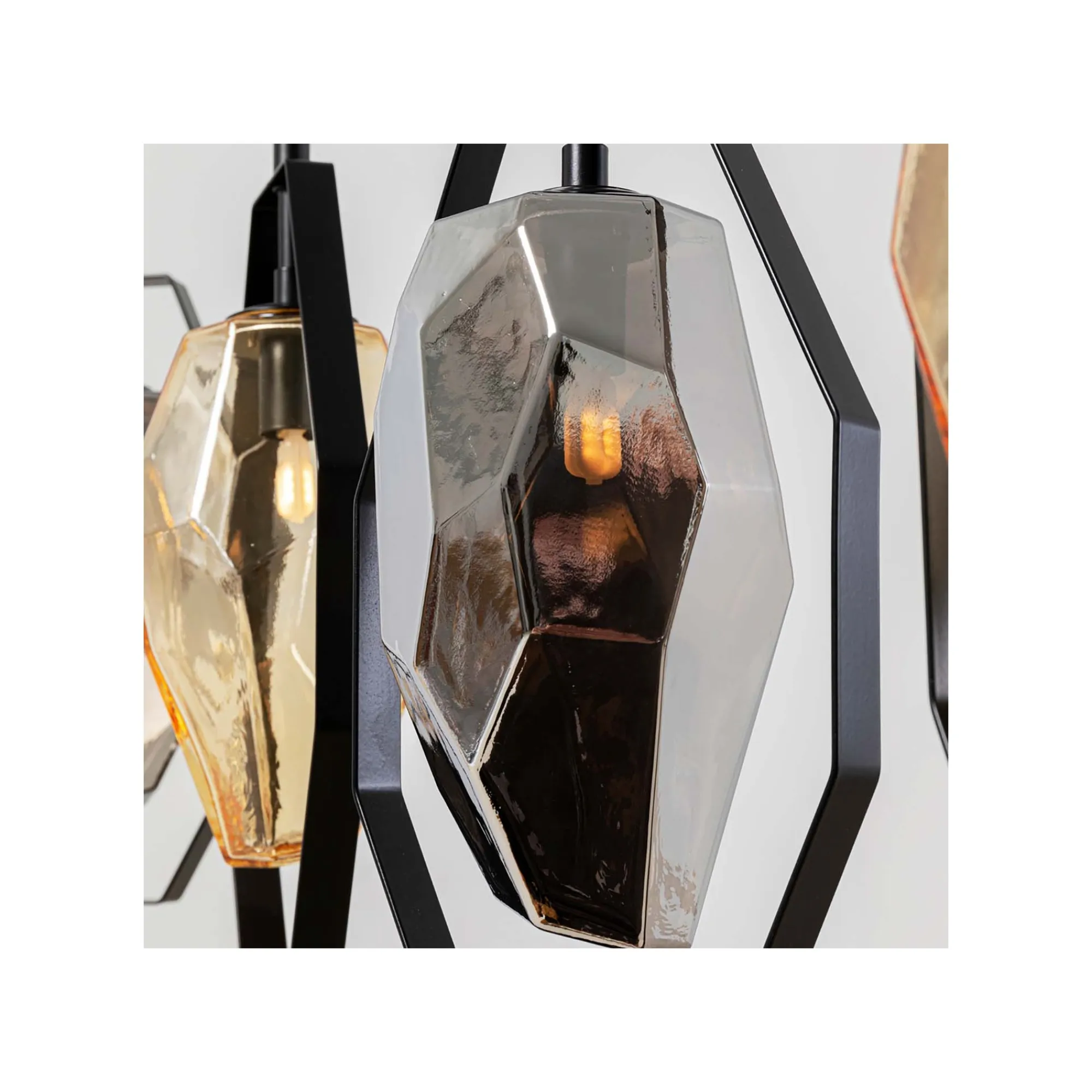 KARE Design Suspension Diamond Fever Noire 110cm ^ Lustre & Suspension